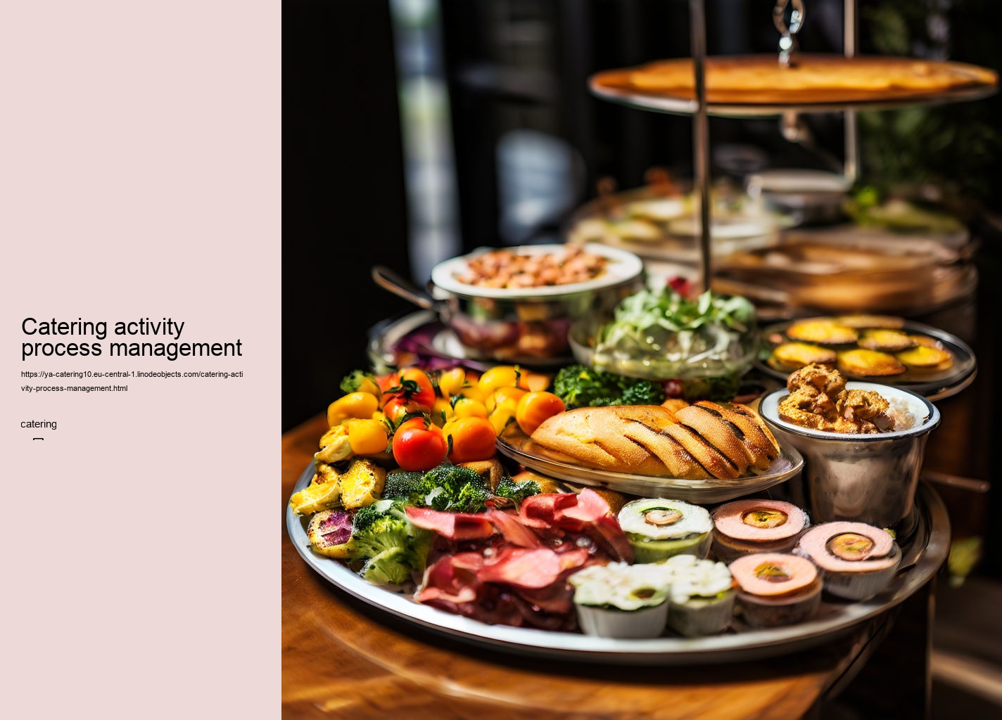 Catering activity process management