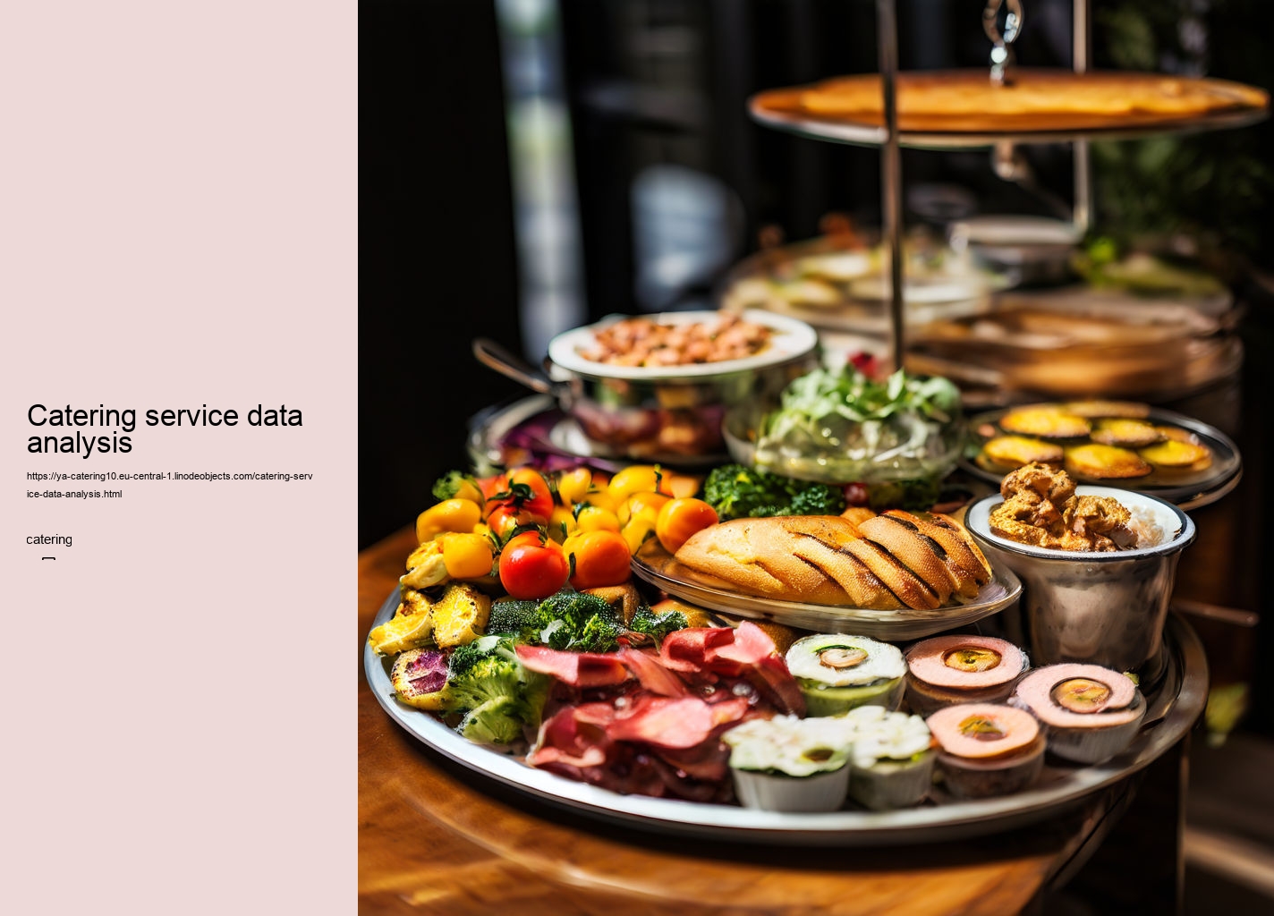 Catering service data analysis