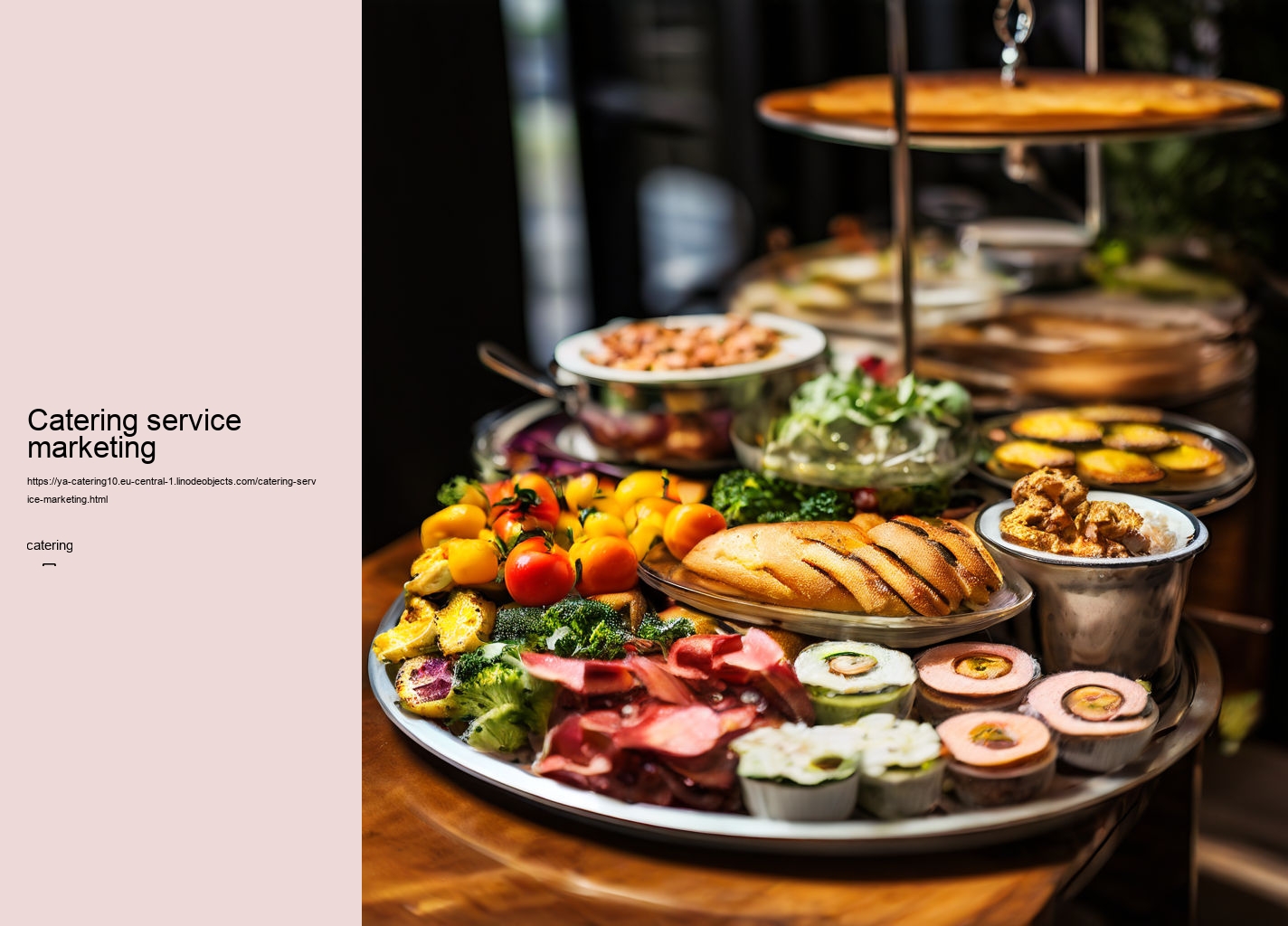 Catering service marketing